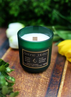 Ekologiczna świeca zapachowa – Zielone jabłko