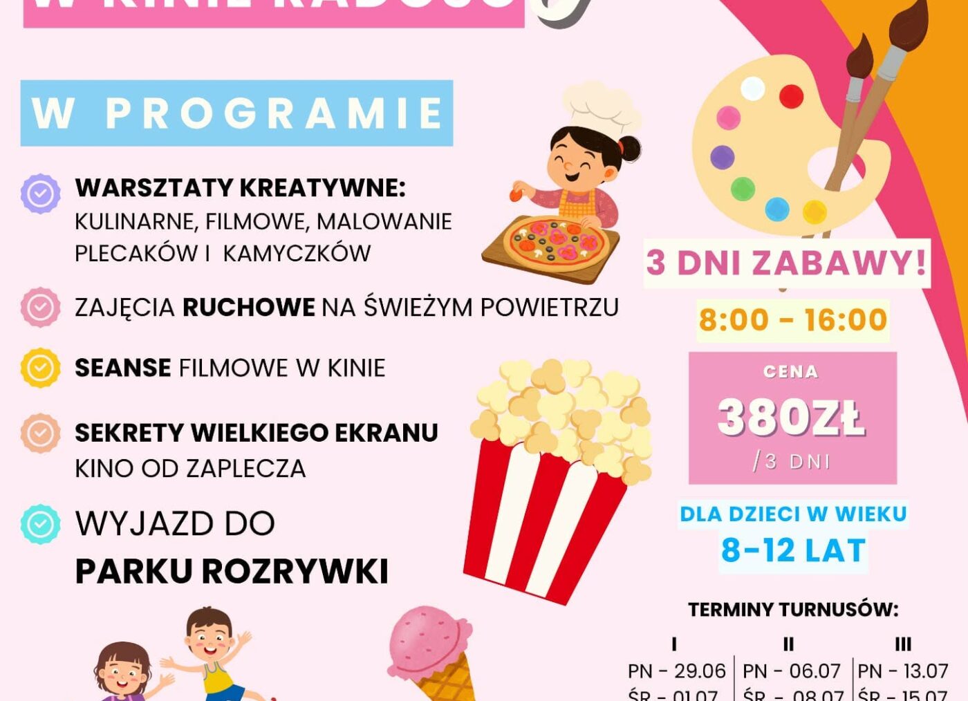 Wakacyjne warsztaty dla dzieci 8-12 lat